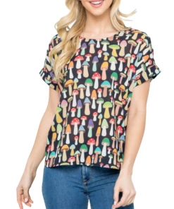 LA SOUL Me And My Mushroom Top Short Sleeve Top