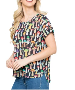 LA SOUL Me And My Mushroom Top Short Sleeve Top