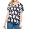 LA SOUL Short Sleeve Top Purrrrfect Cat Top