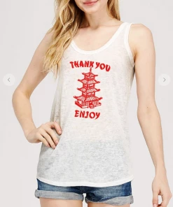 XYNC Thank You Tank Top Graphic Tank & Tee Shirts