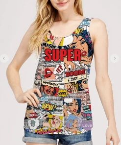 XYNC Comic Book Tank Top