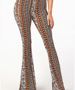 BEAR DANCE Pants & Jeans Bell Bottom Paisley Pant