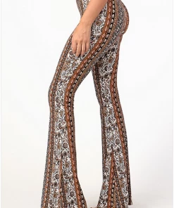 BEAR DANCE Pants & Jeans Bell Bottom Paisley Pant