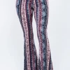 BEAR DANCE Bell Bottom Paisley Pant