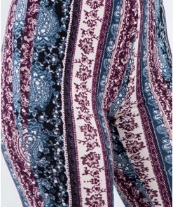 BEAR DANCE Bell Bottom Paisley Pant