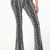 BEAR DANCE Pants & Jeans Bell Bottom Paisley Pant Black & White