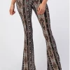 BEAR DANCE Bell Bottom Paisley Pants & Jeans