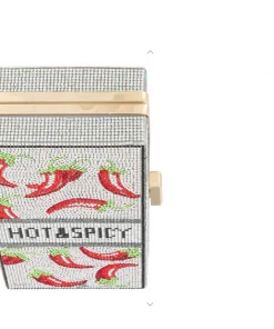 Icco Accessories Rinestone Hot & Spicy Clutch