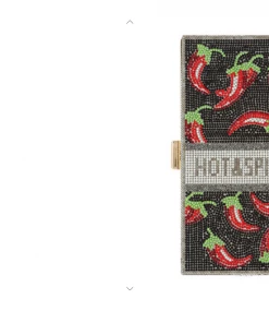 Icco Accessories Rinestone Hot & Spicy Clutch