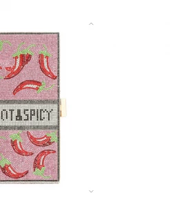 Icco Accessories Rinestone Hot & Spicy Clutch
