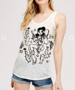 XYNC Graphic Tank & Tee Shirts Western Cowgirl Tank Top