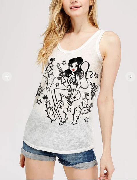 XYNC Graphic Tank & Tee Shirts Western Cowgirl Tank Top 4 XYNC Graphic Tank & Tee Shirts Western Cowgirl Tank Top