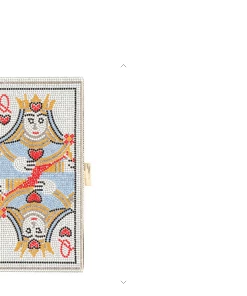 Icco Accessories Rhinestone Queen Of Hearts Clutch Purses