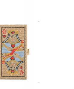 Icco Accessories Rhinestone Queen Of Hearts Clutch Purses