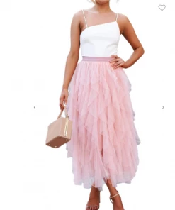 Supreme Fashions Layla Mesh & Tulle Skirt Tulle & Mesh Skirts