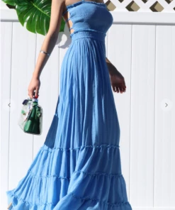 Dress Day Maxi Dresses & Jumpsuits Crazy For You Smocked Maxi Dress Coral