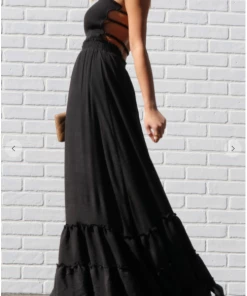 Dress Day Crazy For You Smocked Maxi Dress Black