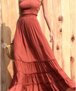 Dress Day Maxi Dresses & Jumpsuits Crazy For You Smocked Maxi Dress Coral