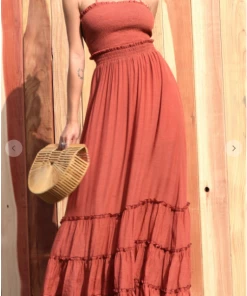 Dress Day Maxi Dresses & Jumpsuits Crazy For You Smocked Maxi Dress Coral