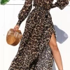 Dress Day Maxi Dresses & Jumpsuits Lana Leopard Long Sleeve Maxi Dress