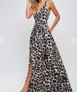 Maniju So Fierce Leopard Maxi Dress Tan Maxi Dresses & Jumpsuits 15 Maniju So Fierce Leopard Maxi Dress Tan Maxi Dresses & Jumpsuits