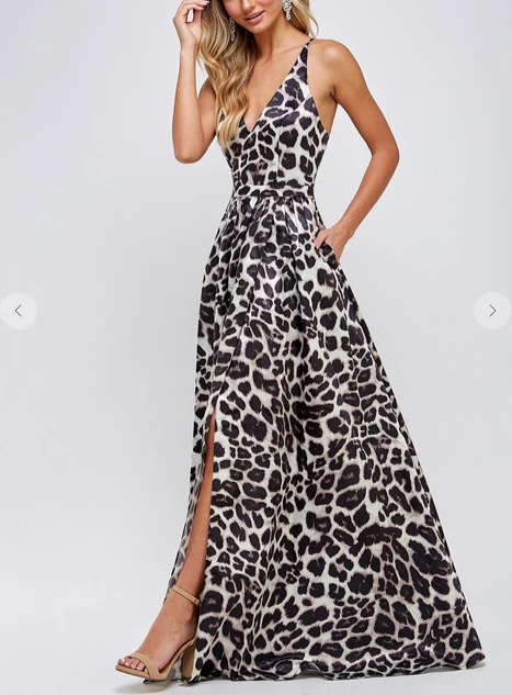 Maniju So Fierce Leopard Maxi Dress Tan Maxi Dresses & Jumpsuits 5 Maniju So Fierce Leopard Maxi Dress Tan Maxi Dresses & Jumpsuits