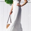 Dress Day Crazy For You Smocked Maxi Dress White