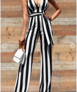 Dress Day I'm All That Stripe Jumpsuit Maxi Dresses & Jumpsuits
