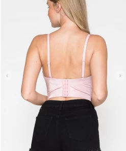 LYDIA Rhinestone Forever Jeweled Crop Corset