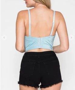 LYDIA Rhinestone Forever Jeweled Crop Corset