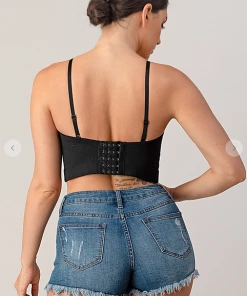 LYDIA Rhinestone Forever Jeweled Crop Corset