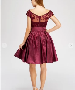 Maniju Sonya Mini Off The Shoulder Dress Thistle