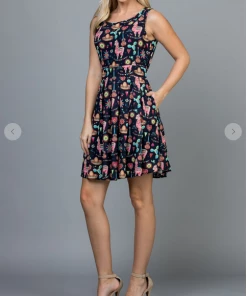 LA SOUL Printed Dresses Fiesta Llama