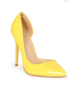 DDK Footwear Step Up Your Game Heels Pointy Sidecut Top Styles