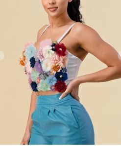 THE SANG CLOTHING Catch The Bouquet Floral Corset Corsets 19 THE SANG CLOTHING Catch The Bouquet Floral Corset Corsets