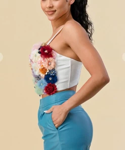 THE SANG CLOTHING Catch The Bouquet Floral Corset