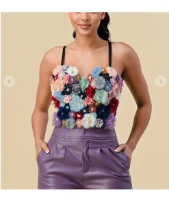 THE SANG CLOTHING Catch The Bouquet Floral Corset Corsets
