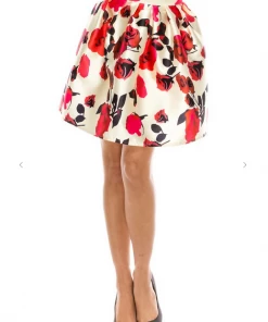 Ambition Party Skirt & Pencil Skirts Floral Bell Skirt