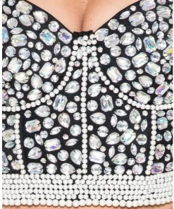 LYDIA Corsets Diamonds And Pearls Jeweled Corset