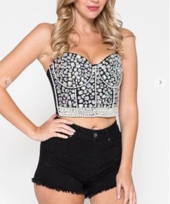 LYDIA Corsets Diamonds And Pearls Jeweled Corset