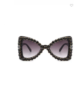 CRAMILO EYEWEAR I Am Fashion Cat Eye Rhinestone Sunglasses