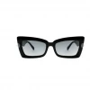 SHARK EYES Square Retro Cat Eye Sunglasses