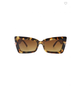 SHARK EYES Square Retro Cat Eye Sunglasses