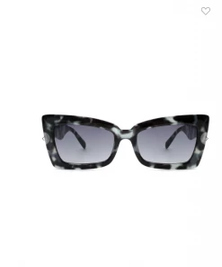 SHARK EYES Square Retro Cat Eye Sunglasses