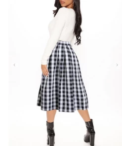 5 BESTIES Mini Skirts & Mid Length Skirt Check Me Out Midi Skirt