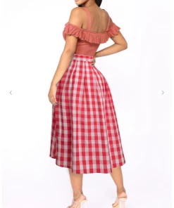 5 BESTIES Mini Skirts & Mid Length Skirt Check Me Out Midi Skirt