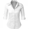 2Sable Long Sleeve Top I'm The Boss Button Down Shirt