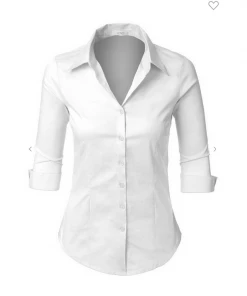 2Sable Long Sleeve Top I'm The Boss Button Down Shirt