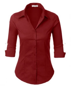 2Sable Long Sleeve Top I'm The Boss Button Down Shirt