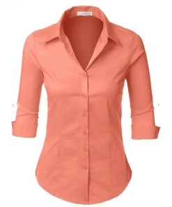 2Sable Long Sleeve Top I'm The Boss Button Down Shirt